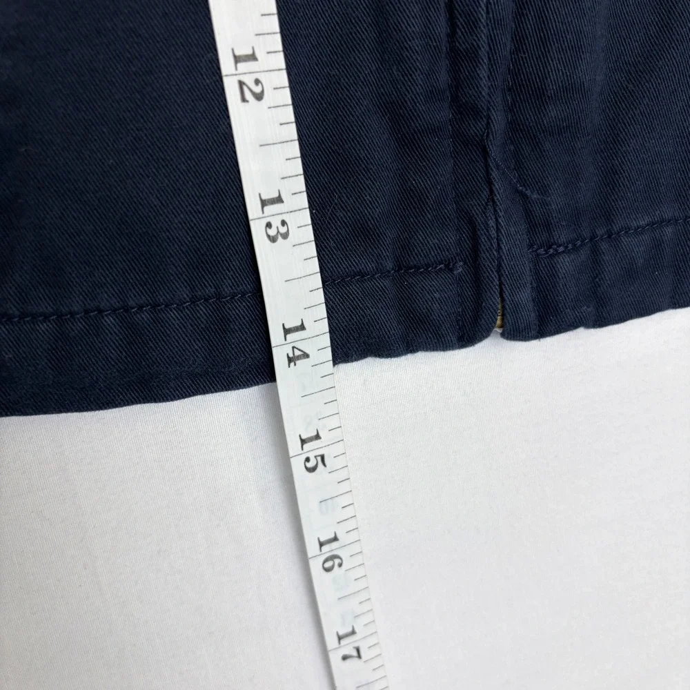 Polo Ralph Lauren Kids Navy Blue Cotton Twill Zip Up‎ Jacket Plaid Lined 24M